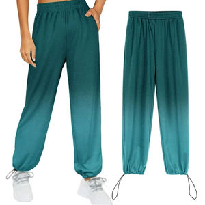 Pantalon décontracté pour femme imprimé tie-dye personnalisé, dernier design avec taille élastique confortable, pantalon de survêtement lavé pour l'hiver - Product Image 4