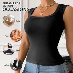 Camisetas sin mangas sin costuras para mujer Tops de gimnasio de compresión para Fitness y entrenamiento - Product Image 4