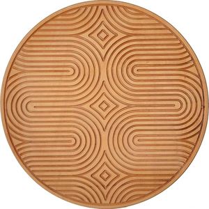 Handmade Xoắn Ốc Hoa Bằng Gỗ Tường Nghệ Thuật Khắc Gỗ Bảng Điều Chỉnh Với Thông Tư Hoa Mô Hình Mộc Mạc Tường Bằng Gỗ Trang Trí Nội Thất Tường Treo - Product Image 4