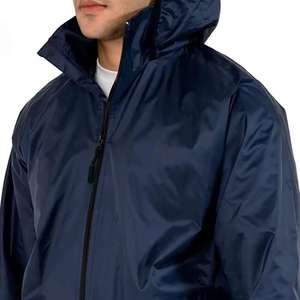 Venta al por mayor de alta calidad de los hombres impermeable con capucha empacable cortavientos ligero con cremallera completa chaqueta de escalada - Product Image 5