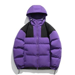 Veste matelassée tendance élégante pour hommes, coupe-vent, fermeture éclair, veste pour hommes en gros, col montant, veste d'hiver, fabricant - Product Image 6