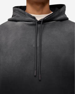 Sudadera con capucha de gran tamaño de algodón 100% de peso pesado para hombre, ropa de calle de invierno, sudadera bordada desgastada con lavado solar a la moda - Product Image 3