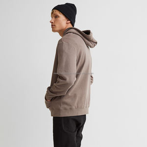 Pull à capuche personnalisé à la mode vintage pour hommes sweat à capuche surdimensionné d'hiver brodé d'impression numérique en détresse teint en plaine - Product Image 2