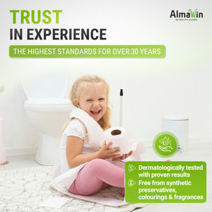 AlmaWin Export WC Aqua Marine Gel Fresh Mint 750ml Toilets&Urinals Against Limescale Urine Scale Vegan Organic Detergent - Product Image 3