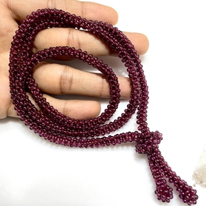 Collar de cuentas de granate natural Collar hecho a mano Collar de granate al por mayor - Product Image 3