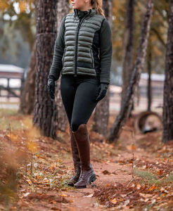 Puffer <b>Vest</b> Soft <b>Fleece</b> Interior Full Zip Closure Ribbed Trim Waterproof Windproof Breathable for Everyday Stable Wear Spring - Product Image 6