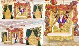 Increíble función árabe Mehndi accesorios de decoración últimas Ideas de ceremonia Mehendi accesorios de decoración inspiradores Mehndi Configuración de escenario Reino Unido - Product Image 4