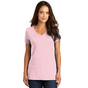 Camiseta Básica Premium con Cuello en V para Mujer, Transpirable, Extra Suave y Ligera - Product Image 1