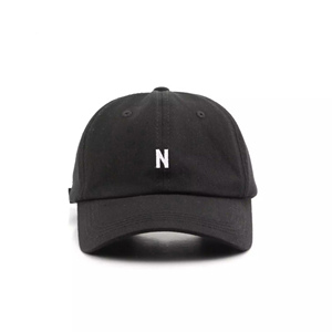 Gorra de béisbol de moda de 6 paneles personalizada OEM para hombre, de algodón 100% tela impermeable de alta calidad, logotipo de goma bordado a mano - Product Image 2