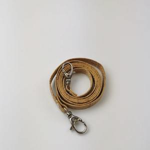 Poignée de sac à main en liège naturel 120 cm x 10 mm avec crochet argenté - Product Image 6