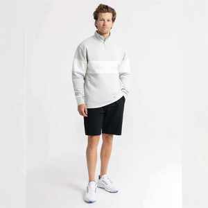 Camiseta de Compresión Transpirable para Hombre, Venta al por Mayor de Fábrica, Cuello Redondo con Cierre de Cremallera de 1/4, Talla Grande, Ropa Deportiva Informal, Media Cremallera Larga - Product Image 3