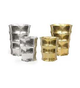 Top Trending elegante moderno lujo boda Deco Metal florero conjunto oro plata acabado con personalización en venta al por mayor - Product Image 1