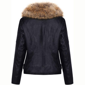 Chaud femmes fourrure dames veste en cuir manteau de fourrure fourrure femmes vestes de haute qualité à bas prix meilleure vente - Product Image 5