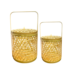 Elegant BAMBOO <b>GIFT</b> <b>BASKET</b> Ideal for Weddings Festivals Home Decor Handmade Packaging for Special Occasions - Product Image 1