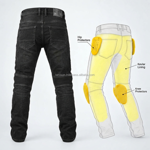 Stylish <b>Men's</b> Winter <b>Biker</b> <b>Jeans</b> with Breathable Denim Reinforced Stitching Comfortable Fit & Customizable Options - Product Image 5