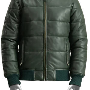 Veste matelassée d'hiver personnalisée unisexe Veste matelassée en coton et polyester de grande taille, imperméable et coupe-vent pour hommes - Product Image 3