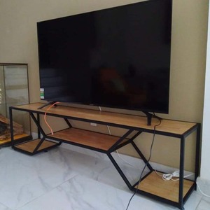 Soporte de TV de Madera Minimalista de 2 Niveles 160x37x45cm KTV68039 - Product Image 6
