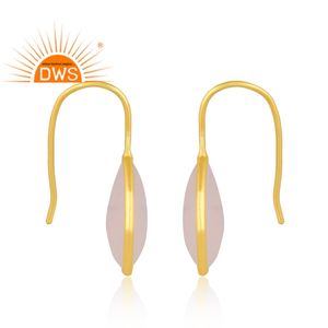 Pendientes colgantes de piedras preciosas de calcedonia blanca Natural de plata de ley más vendidos, joyería personalizada para mujer, regalo para ella - Product Image 3