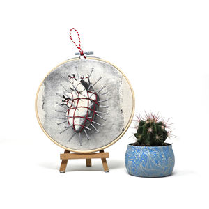 Art de la broderie moderne, cœur anatomique, 15 cm - Product Image 5