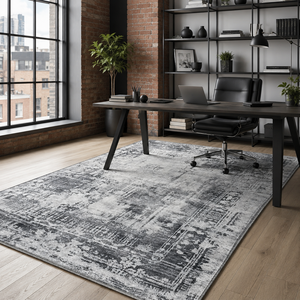 <b>Rug</b> Weavers RW7012 Overdye Silver Vintage Washable <b>Rug</b> Dropshipping Wholesale Washable Chenille 10 Sizes - Product Image 5