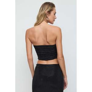 Chemisier décontracté pour femme en mousseline de soie brodée avec logo, col rond, coupe classique, tailles courtes XL, printemps-automne - Product Image 5