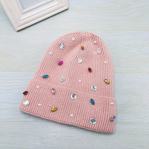 Bonnets en strass de qualité supérieure avec logo et design personnalisés pour hommes et femmes, faible MOQ, prix bas, bonnets personnalisés en vente - Product Image 3