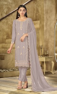 Heavy Georgette con bordado Trabajo Mujer Multicolor Salwar Kameez Ropa de fiesta Secado rápido para la venta en línea - Product Image 5