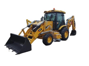 Meilleure nouvelle chargeuse-pelleteuse CAT 420F avec godets frontal et de terrassement, moteur et roulement, équipement de construction - Product Image 1