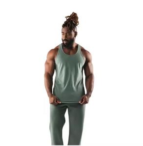 Débardeur durable en coton renforcé pour hommes, coupe en vrac du fabricant OEM - Product Image 1