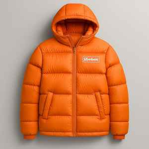 Chaquetas acolchadas personalizadas con LOGOTIPO | Chaquetas de invierno con capucha acolchadas cálidas OEM para Hombre | Prendas de abrigo impermeables a prueba de viento - Product Image 5