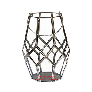 Linterna de vela de diseño hexagonal antiguo rústico de Metal para decoración de boda y fiesta portavelas hecho a mano para la venta - Product Image 6