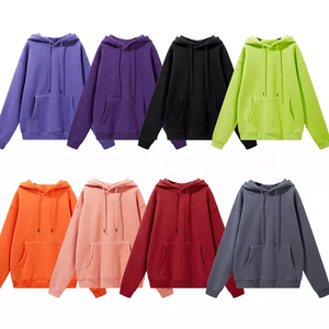 OEM Custom Printing <b>Velvet</b> Thick Sweatshirt Casual Solid Color Long Sleeve Loose Tops Pullover Winter <b>Hoodies</b> for Women - Product Image 1