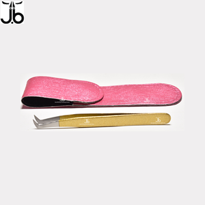 แหนบต่อขนตาสแตนเลสพร้อมโลโก้ที่กำหนดเองเพื่อการใช้งานที่ง่าย - Product Image 4