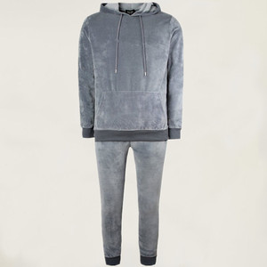 Mejor Full Zip up Hoodie Set Estándar Plain Blank Hoodie Cropped Boxy Fit Hombres Chándales de gran tamaño Amazing Fabric Logotipo personalizado - Product Image 2