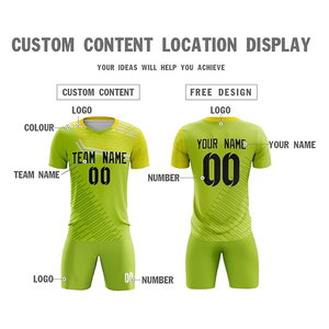 Uniformes de fútbol sublimados completos de poliéster 100% personalizados al por mayor, ropa de fútbol cómoda de llevar - Product Image 3