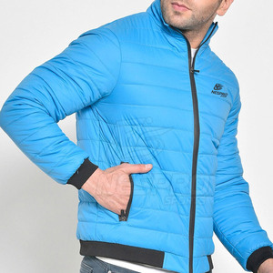 Chaqueta de invierno de manga larga para exteriores de alta calidad para hombres con soporte frontal transpirable de secado rápido ecológico precio razonable Puffer para - Product Image 3