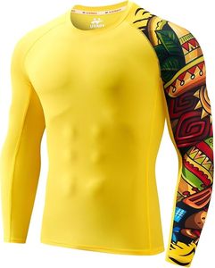 Custom Logo <b>Men's</b> Long Sleeve Rash Guard UPF 50+ UV Protection Compression Shirt Breathable Quick Dry Surf <b>Swim</b> <b>Top</b> - Product Image 1