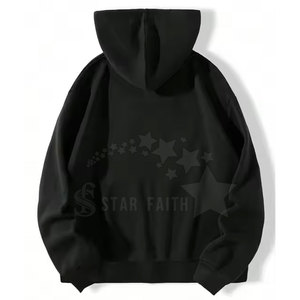 Sweat à capuche basique surdimensionné avec strass délavé à l'acide Pullover Street Fashion Sweat à capuche à manches longues pour hommes - Product Image 2