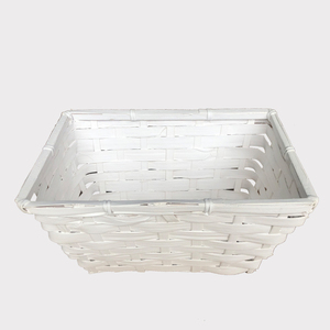 Cestas de almacenamiento de bambú reciclado redondas hechas en fábrica de artesanías de Vietnam para regalo de Navidad y bandejas de mimbre para uso en la cocina - Product Image 3