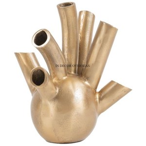 Ligero de alta calidad estándar HECHO DE Metal antiguo elegante diseñador Color plata florero hogar y oficina Decoración de mesa - Product Image 5