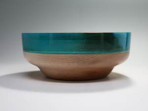 Bol en bois naturel de qualité supérieure, artisanal, décoratif, durable, idéal pour servir des salades, des collations et à la maison - Product Image 4