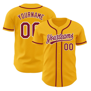 Maillot de baseball 100% Polyester léger respirant logo personnalisé impression vêtements de sport évacuation de la sueur séchage rapide OEM - Product Image 2