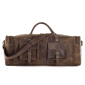 Sac de voyage en cuir de buffle extra large fait à la main, élégant et pleine fleur, sac de voyage personnalisé à la mode pour l'approvisionnement en vrac - Product Image 5