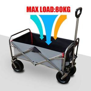 Usine directe belle <span class=keywords><strong>chariot</strong></span> pliant Portable en acier inoxydable <span class=keywords><strong>chariot</strong></span> <span class=keywords><strong>jardin</strong></span> plage Wagon Camp utilitaire Wagon - Product Image 4
