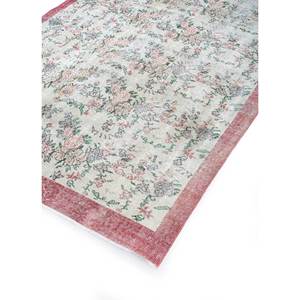 Alfombra Vintage de Lana 9x12, Roja y Naranja, Anudada a Mano con Diseños Florales y Abstractos para la Entrada del Hogar o la Habitación de Adolescentes - Pae-3308 - Product Image 2