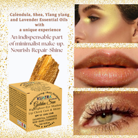 Bâton de maquillage illuminateur doré soyeux 7 ml, hydratant naturel, riche en antioxydants, pour le visage, les yeux, les lèvres et la peau
