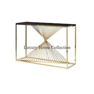 Mesa de consola de lujo de calidad superior, mesa auxiliar de Metal, tamaño largo, acero inoxidable, aspecto atractivo, pulido brillante, decoración del hogar - Product Image 2