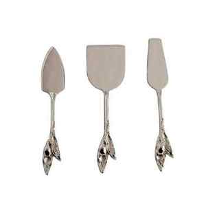 ชุดมีดชีสสแตนเลสทำมือขายดีอันดับต้นๆ พร้อมดีไซน์ทันสมัยหรูหราเคลือบเงินโบราณ - Product Image 6