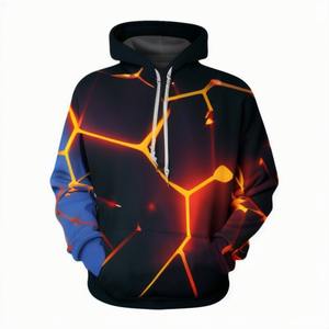 Sublimación Impresión en blanco Fleece Pullover Poliéster Algodón puño elástico y cadera más cerca y sudaderas con capucha para hombres sudaderas con capucha - Product Image 1