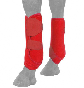 Bottes de sport personnalisées pour chevaux bottes élastiques légères et multicolores OEM avec logo bottes de protection des jambes en néoprène bottes de sécurité pour tendons avec attelle - Product Image 1